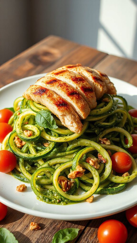 zucchini noodles with chicken