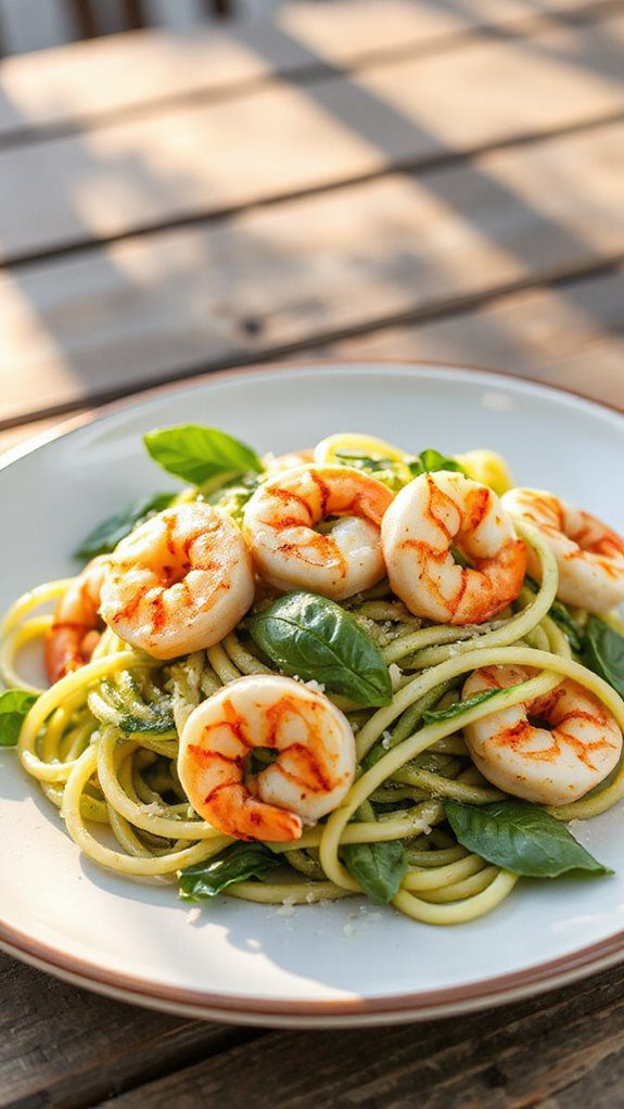 zucchini noodles with shrimp zucchini noodles with shrimp