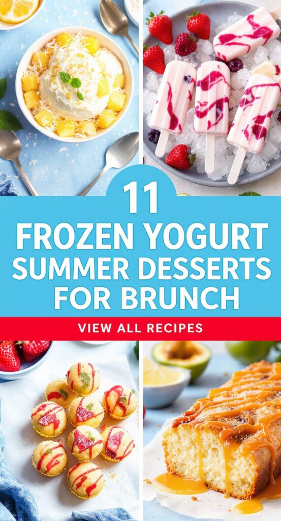 11 Frozen Yogurt Summer Desserts for Brunch