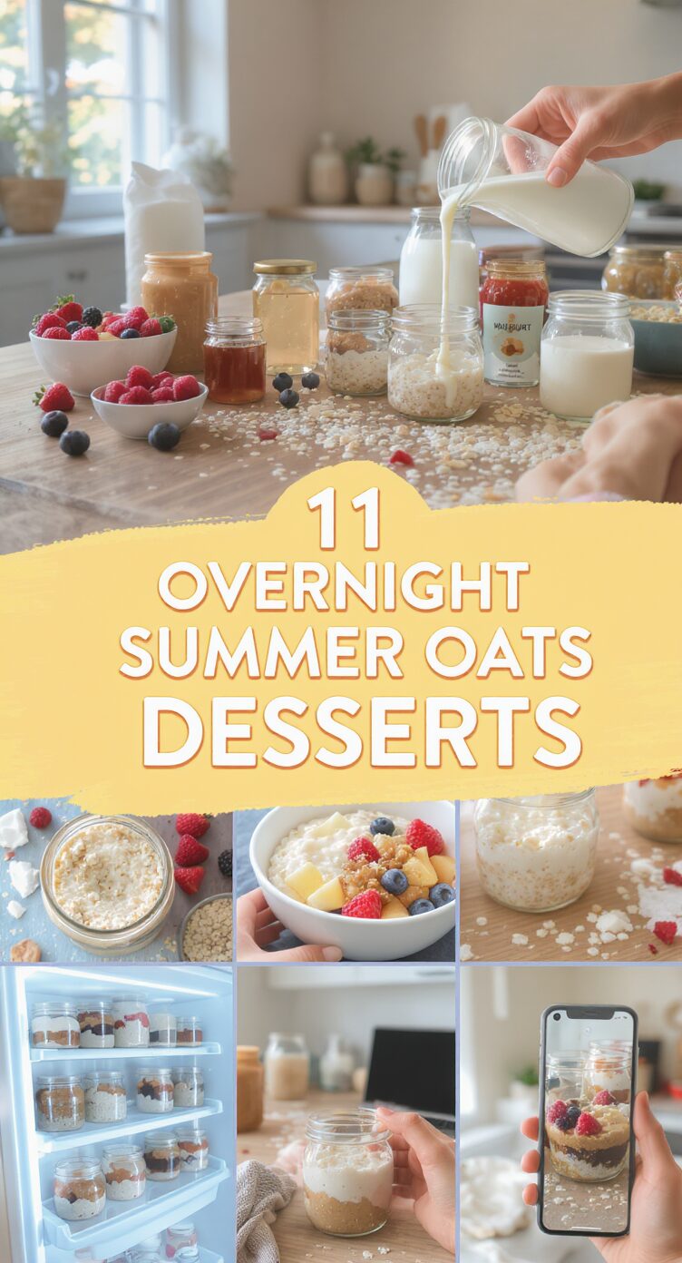11 Overnight Summer Oats Desserts for Busy Schedules