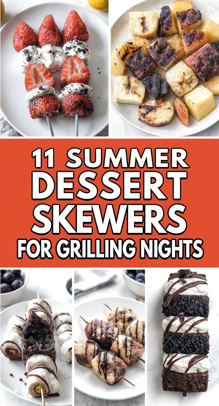 11 Summer Dessert Skewers for Grilling Nights