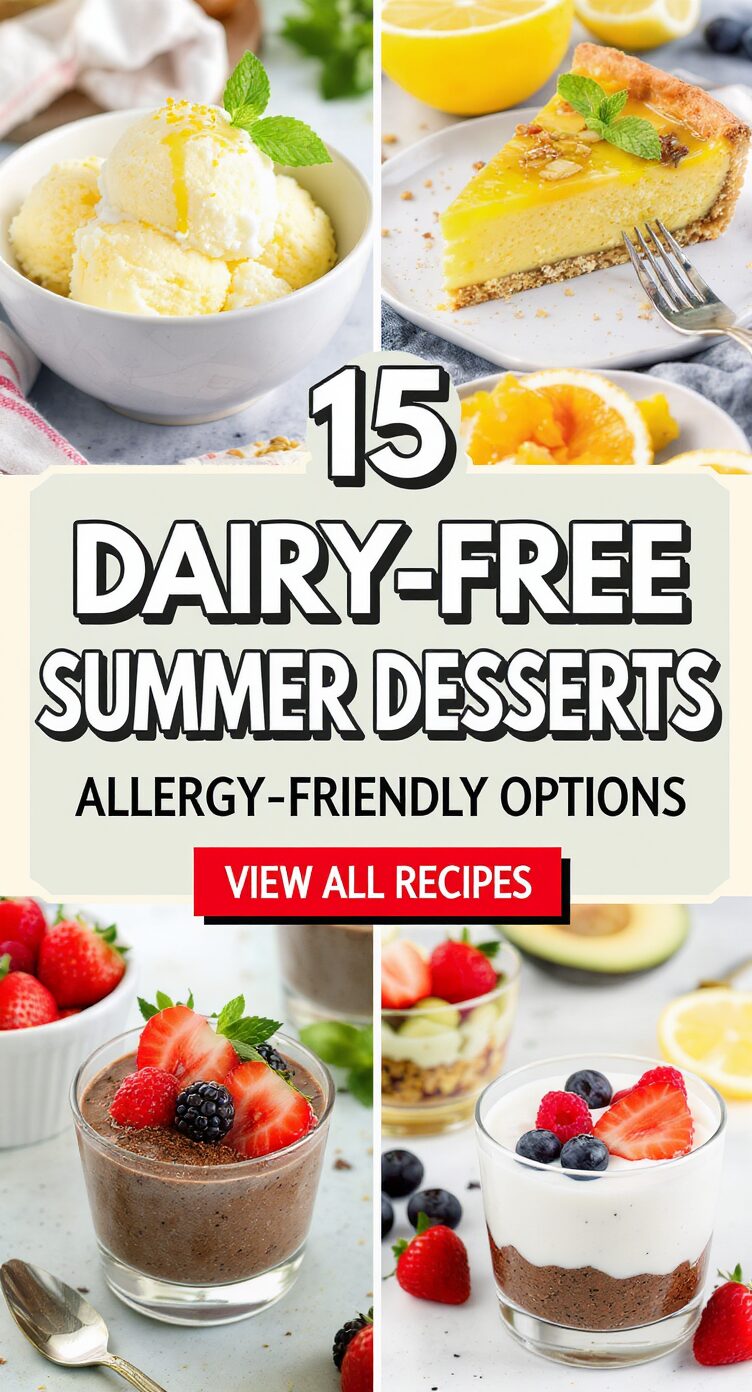 15 Dairy-Free Summer Desserts Allergy-Friendly Options