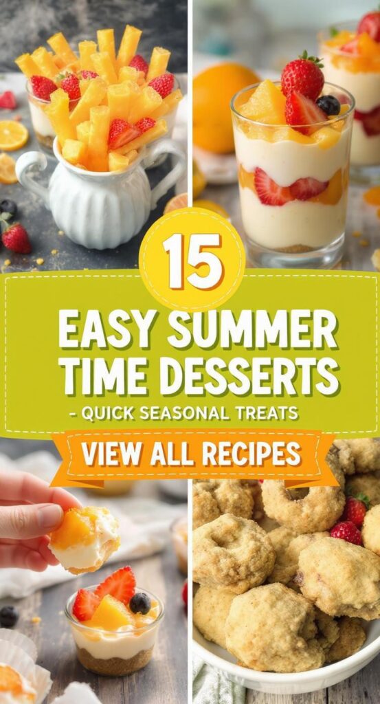 15 Easy Summer Time Desserts Quick Seasonal Treats