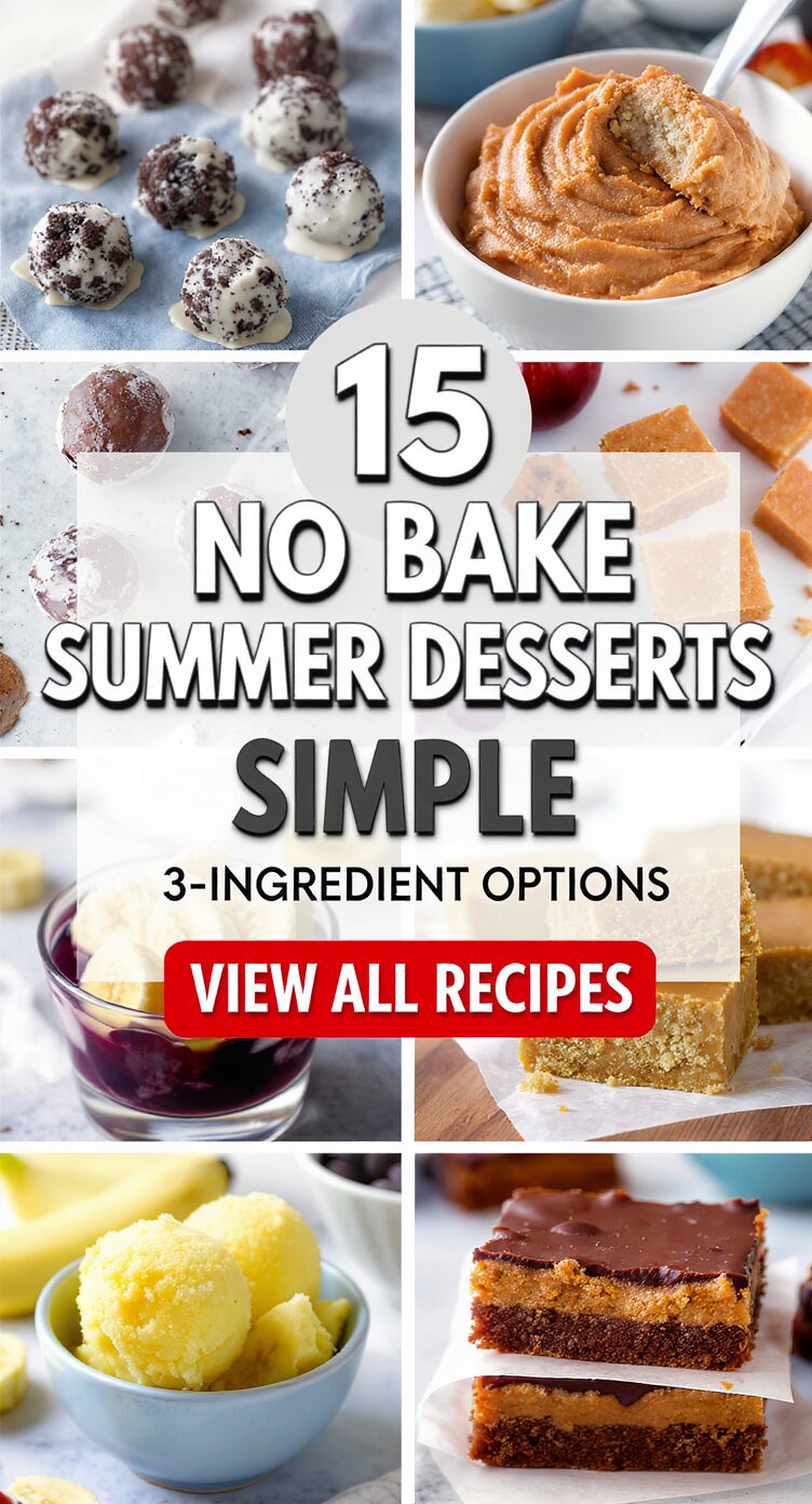 15 No Bake Summer Desserts Simple 3-Ingredient Options