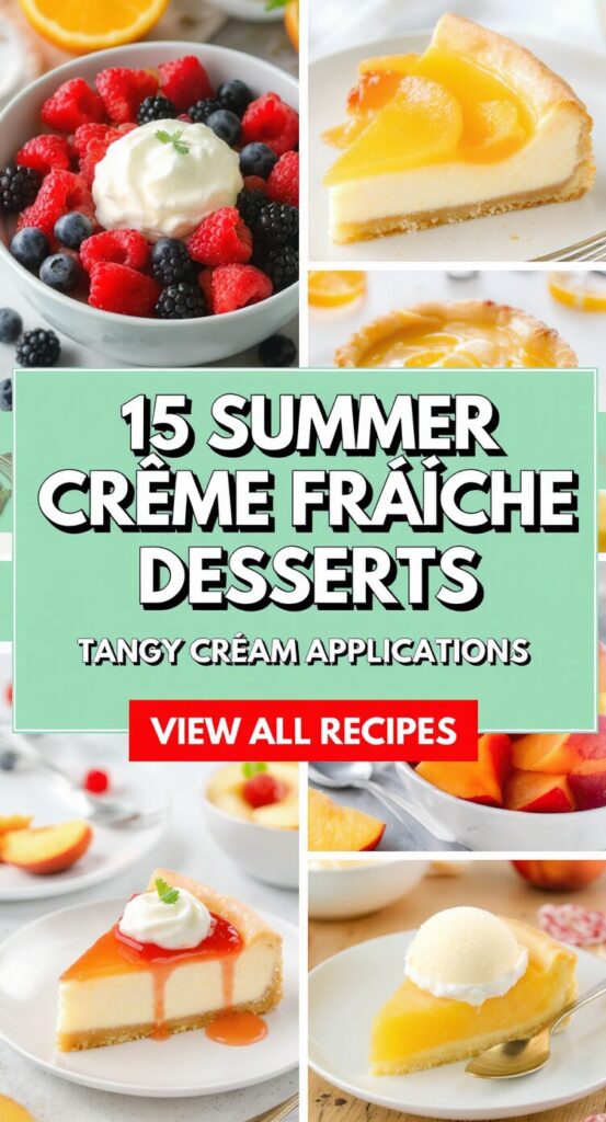 15 Summer Crème Fraîche Desserts Tangy Cream Applications
