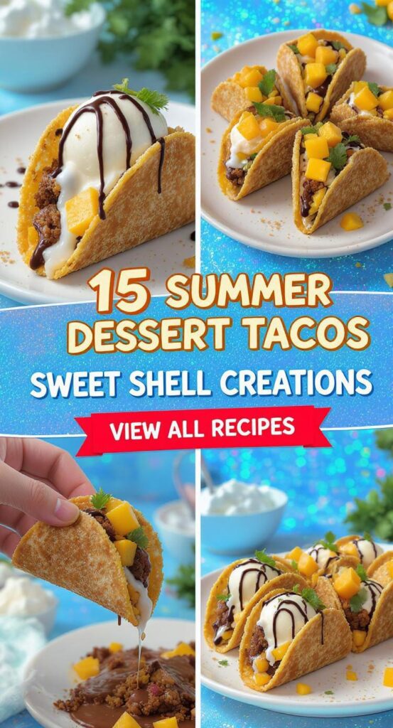15 Summer Dessert Tacos Sweet Shell Creations