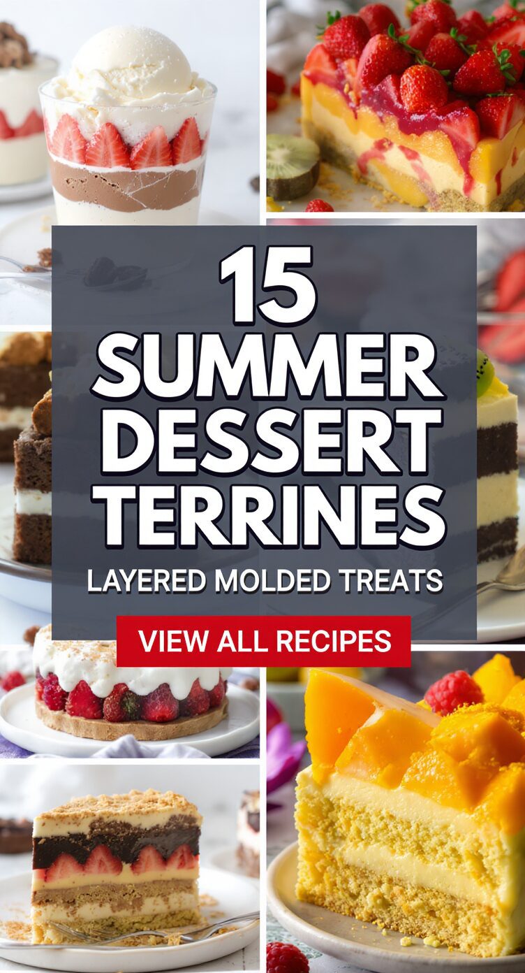 15 Summer Dessert Terrines Layered Molded Treats