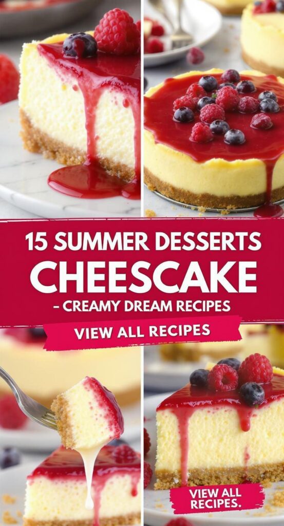 15 Summer Desserts Cheesecake Creamy Dream Recipes