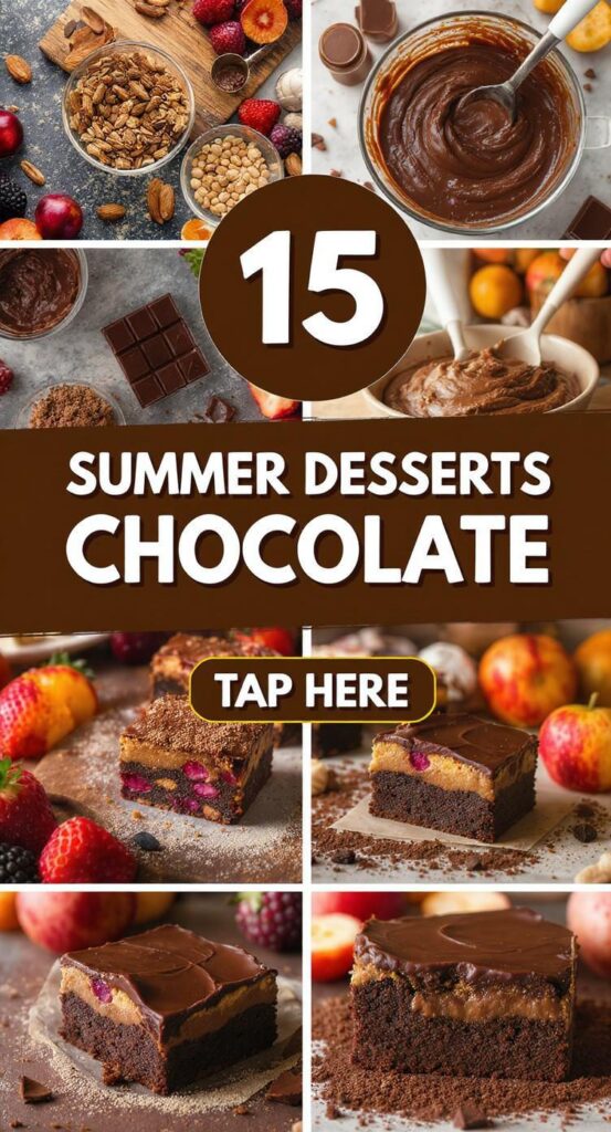 15 Summer Desserts Chocolate | Melt-Proof Recipes