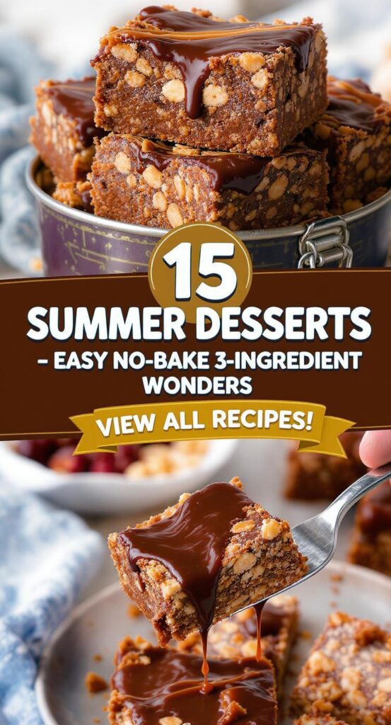 15 Summer Desserts Easy No Bake Simple 3-Ingredient Wonders