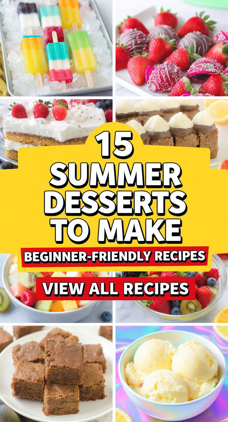 15 Summer Desserts To Make Beginner-Friendly Recipes
