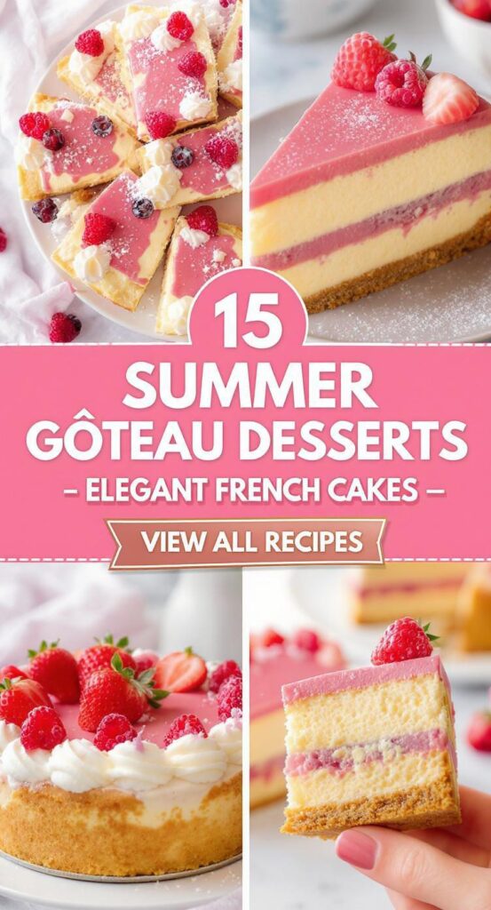 15 Summer Gâteau Desserts Elegant French Cakes