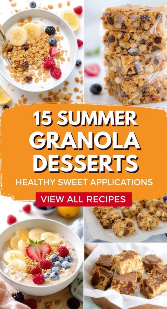 15 Summer Granola Desserts Healthy Sweet Applications