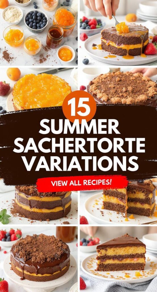 15 Summer Sachertorte Variations Chocolate Apricot Cakes