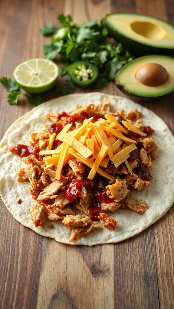 add cheese then fold