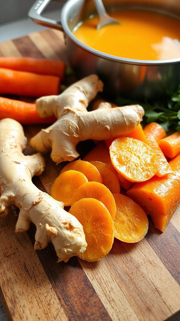 add fresh ginger root