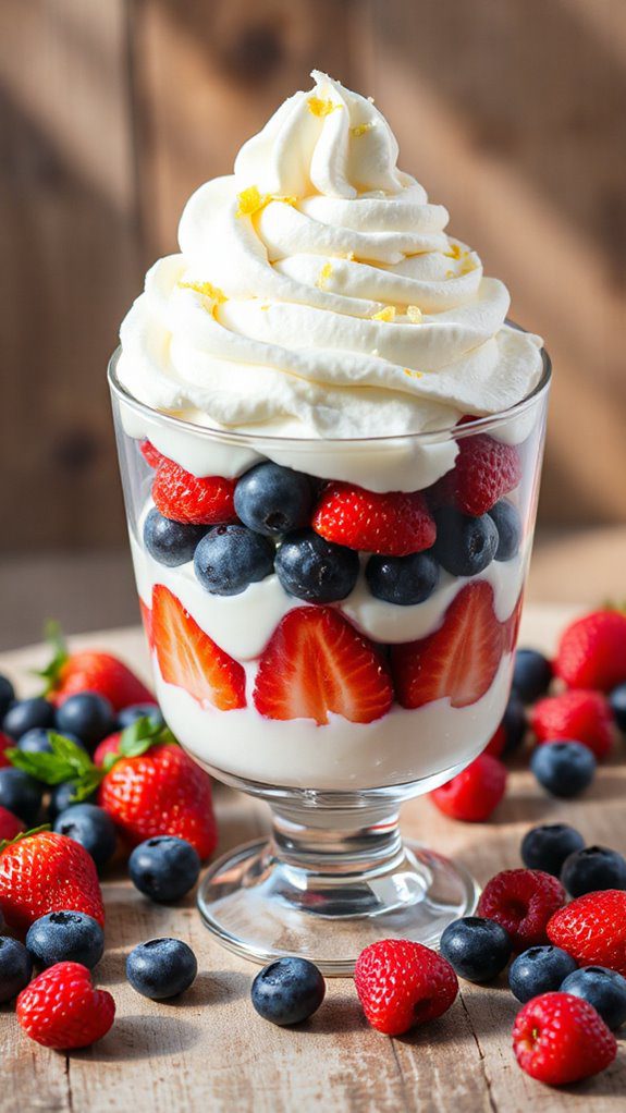 airy whipped cream topping