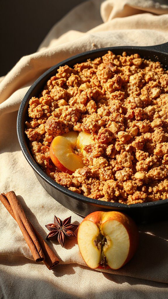 apple crisp with spices