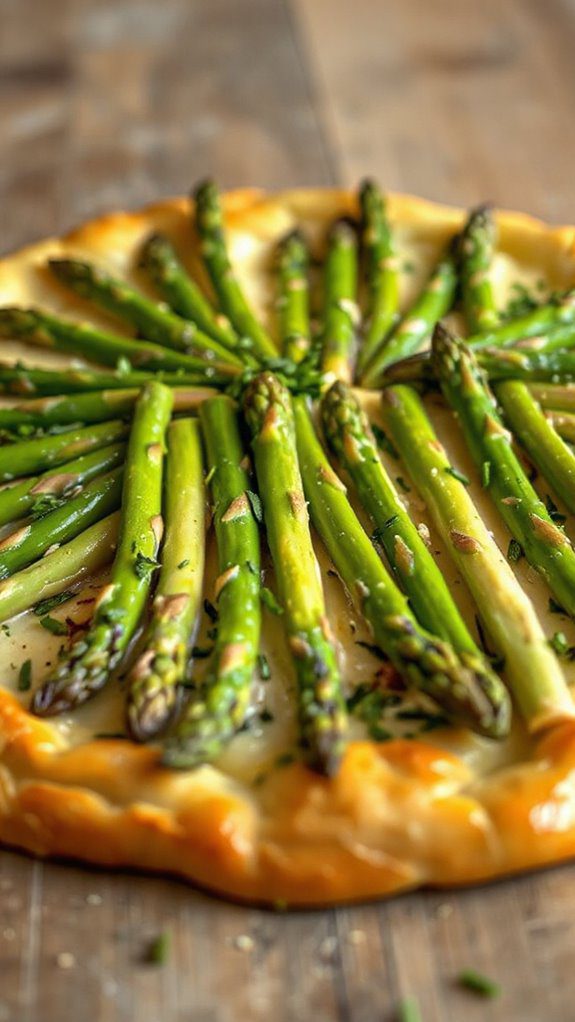 arrange asparagus in rows