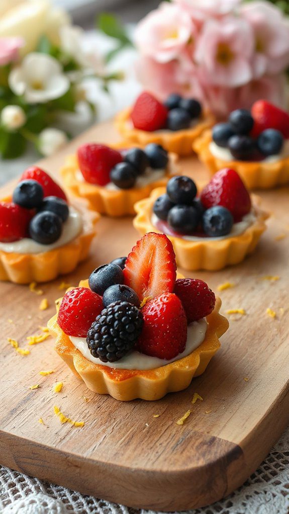 berry mascarpone tartlets delight