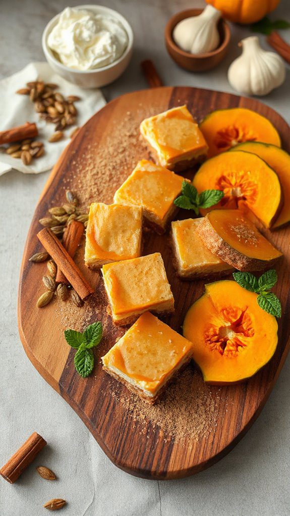 bite sized pumpkin cheesecake treats