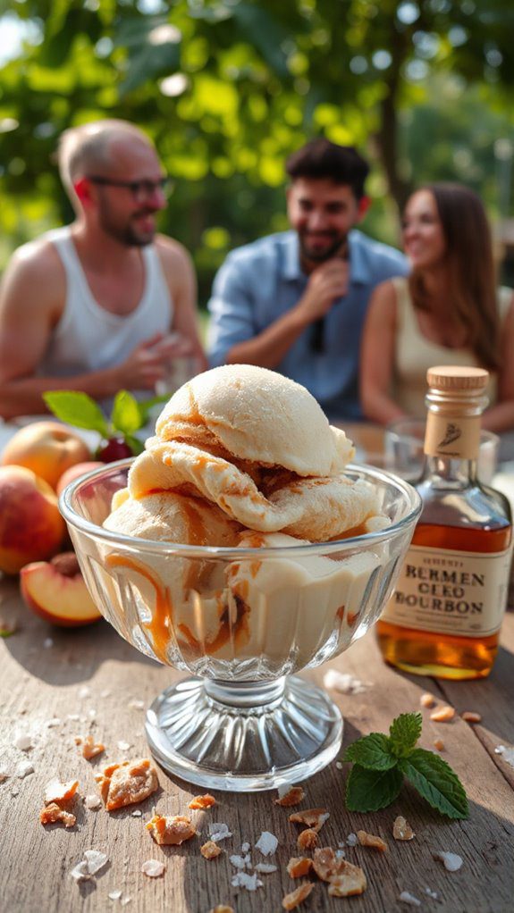 bourbon ice cream indulgence