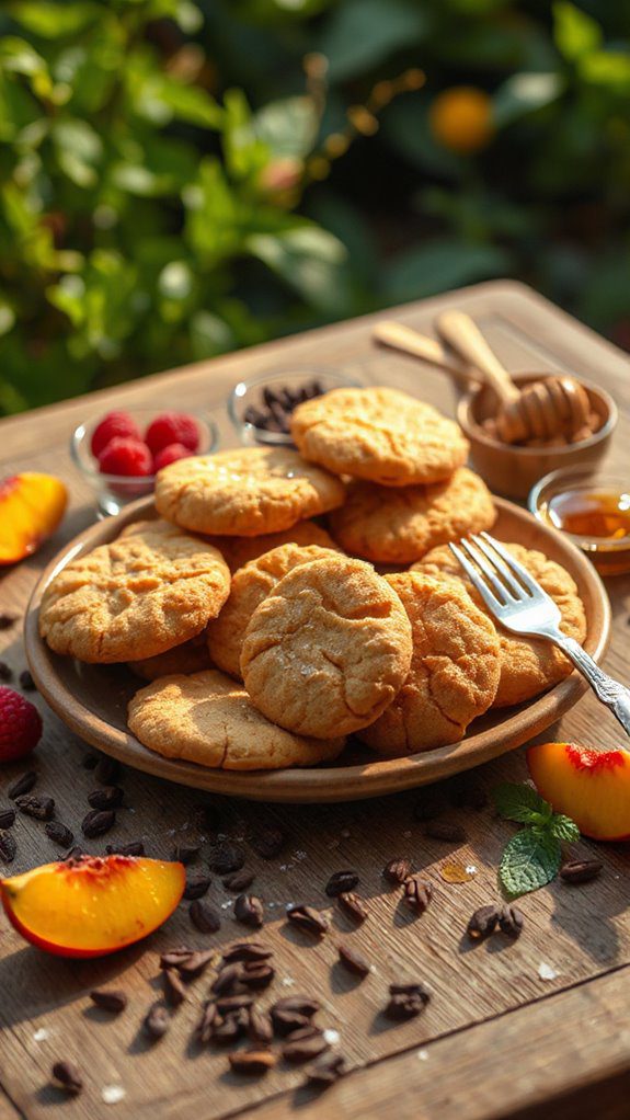 cacao nib almond cookies