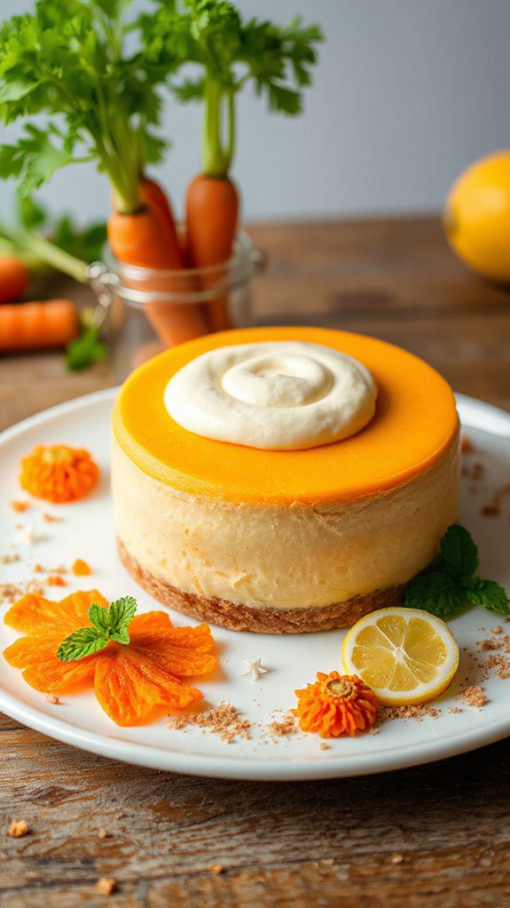 carrot cheesecake with ginger