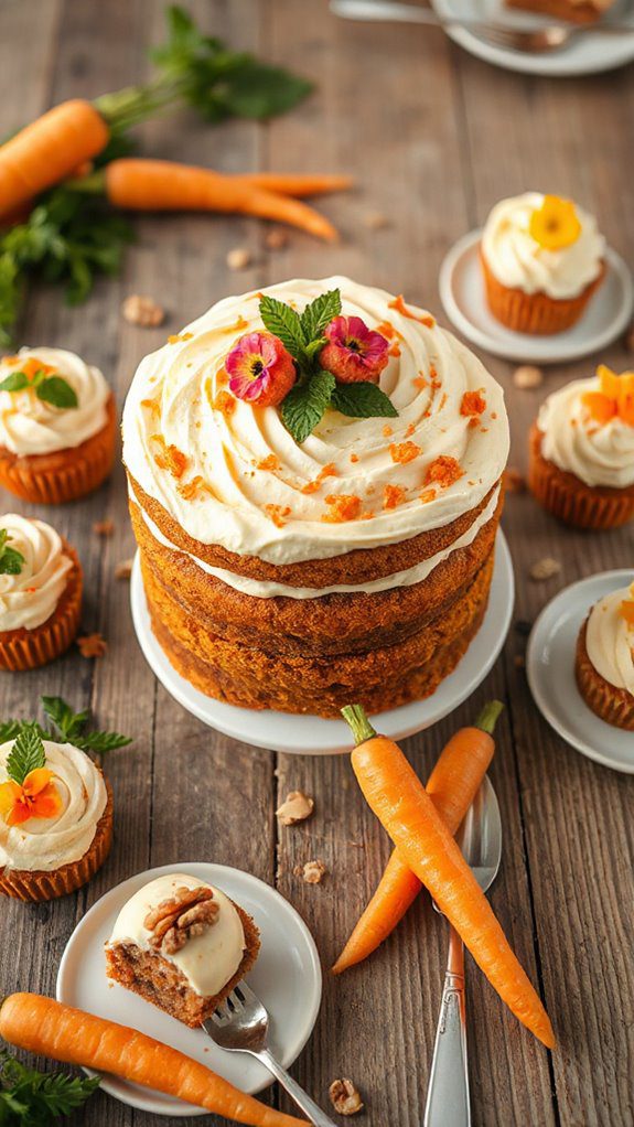 carrot themed sweet treats