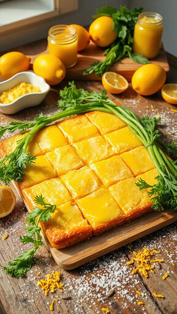 carrot top lemon bars recipe