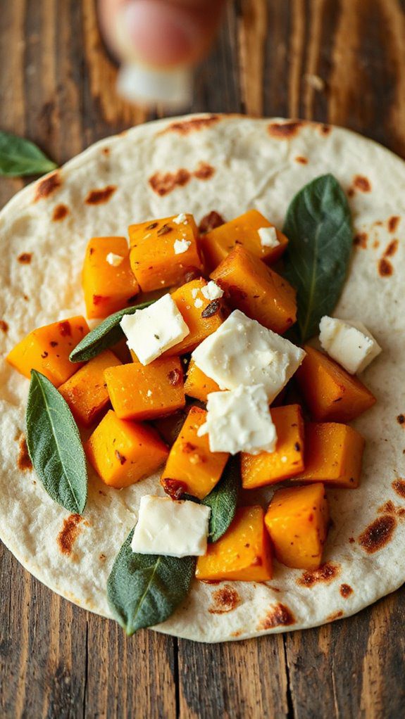 cheese mixed with squash