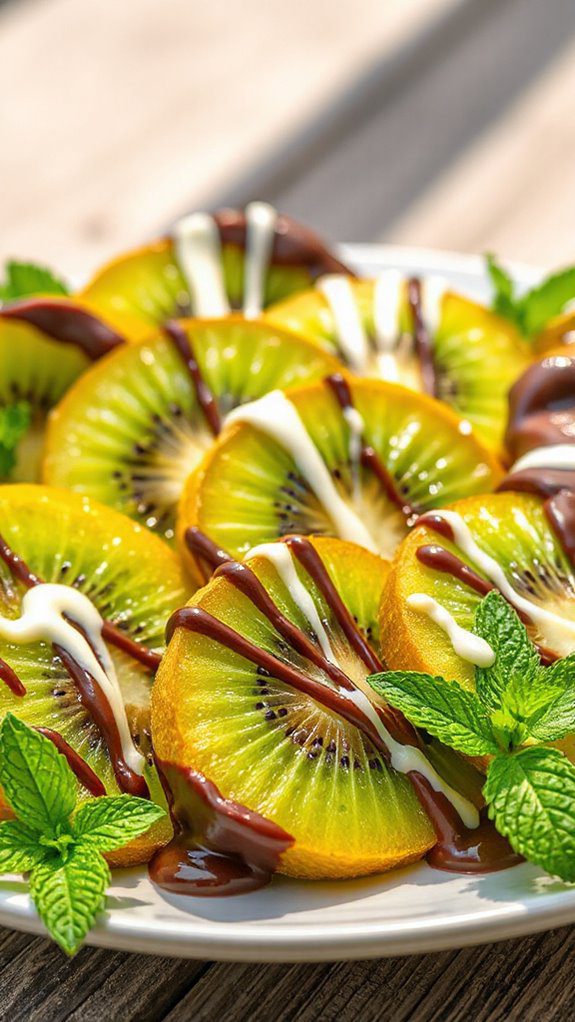 chocolate coated kiwi delight chocolate coated kiwi delight