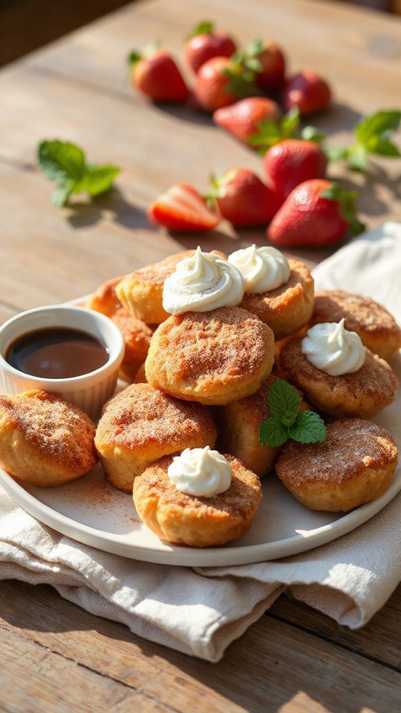 churro cheesecake bite delights