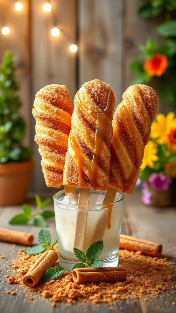 churro dessert meets popsicle