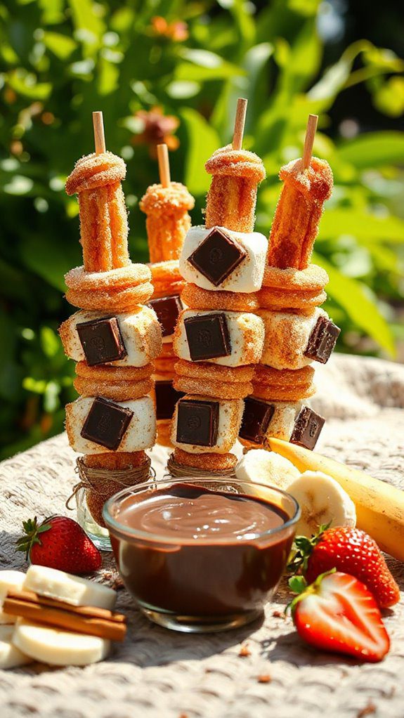 churro s mores skewers recipe