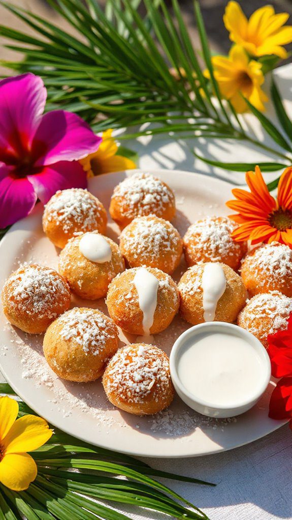 coconut flavored italian doughnuts