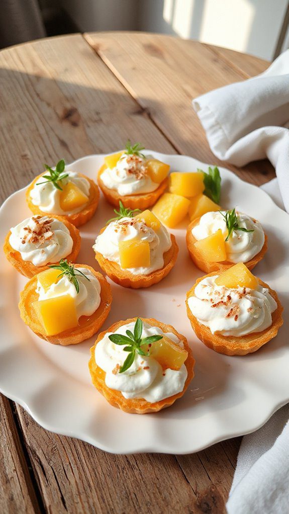 coconut pineapple tartlet delight