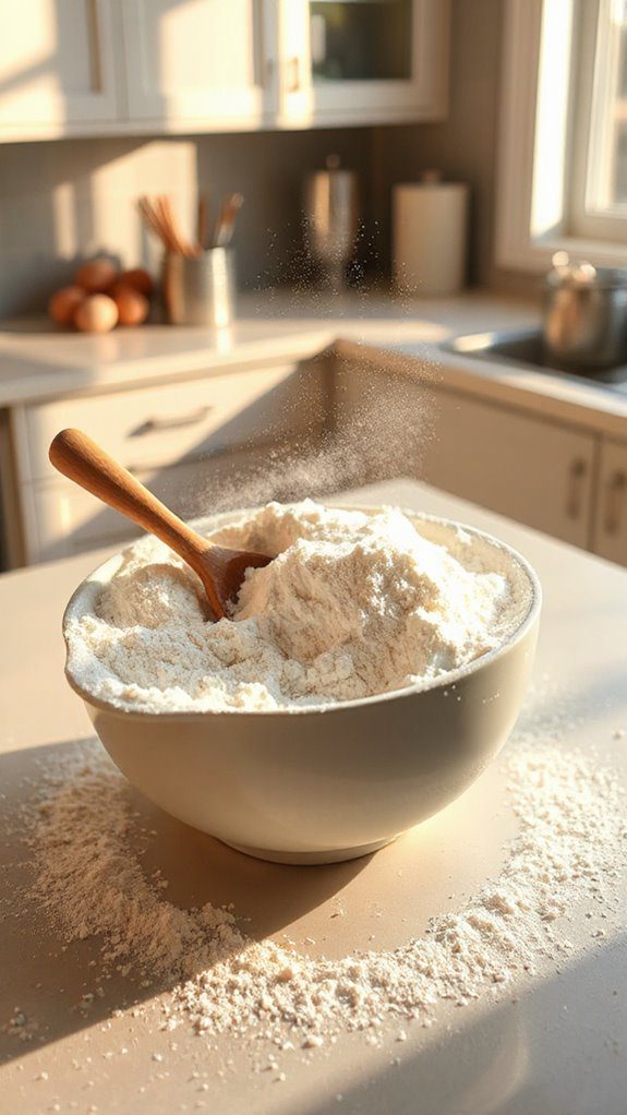 combine flour and sugar