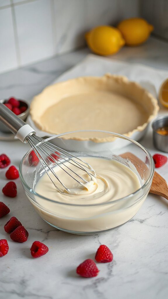 combine in white chocolate