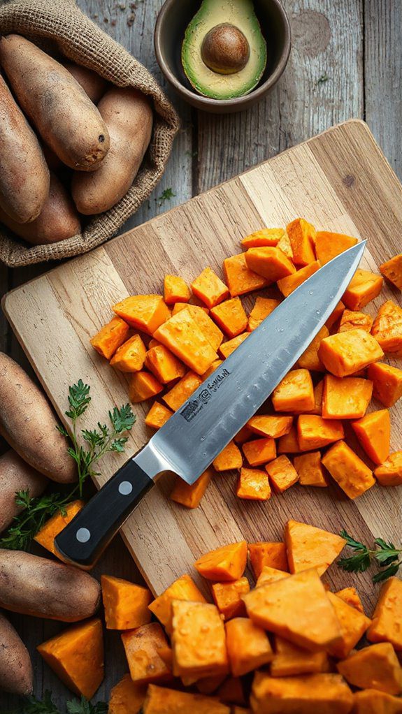 cook and season sweet potatoes