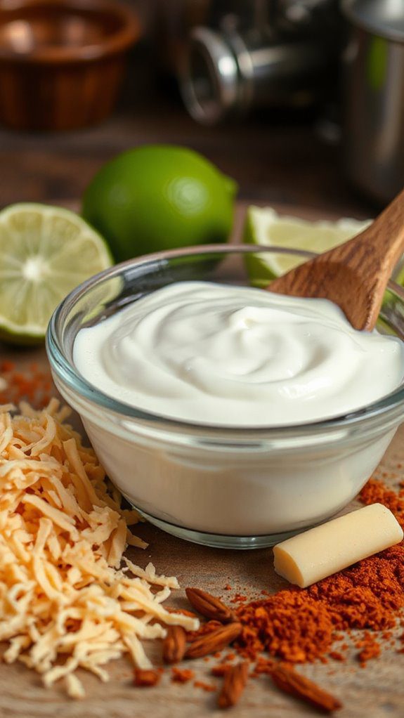 cream enhances dish richness