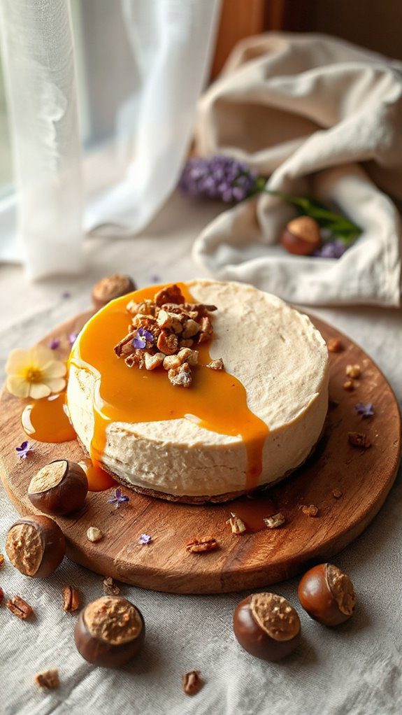creamy chestnut cheesecake delight