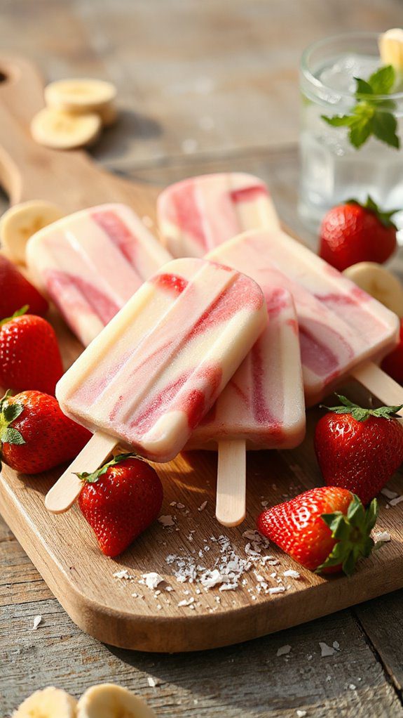 creamy fruity summer popsicles