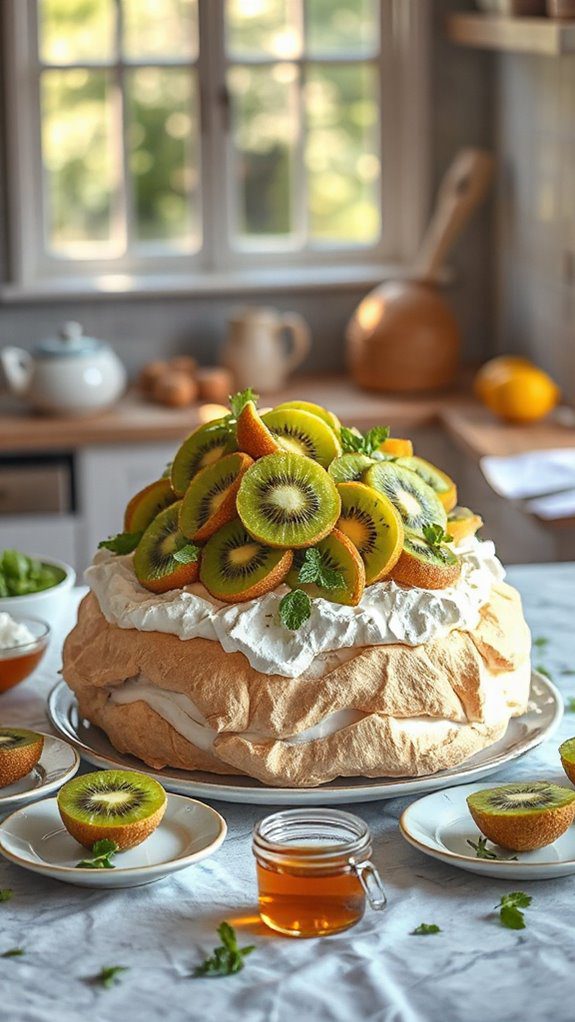crisp meringue kiwi topping crisp meringue kiwi topping
