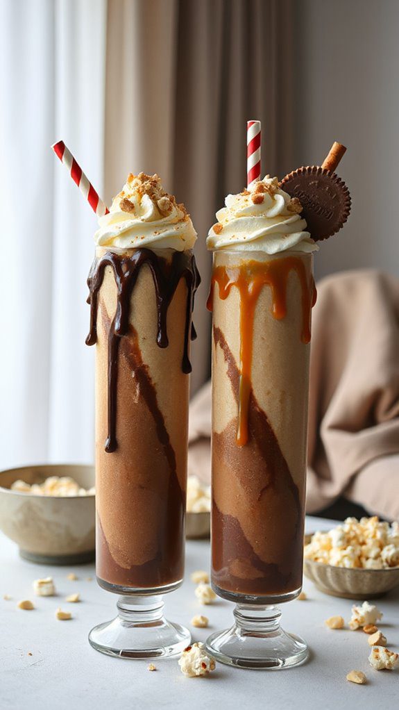 decadent chocolate peanut butter milkshake