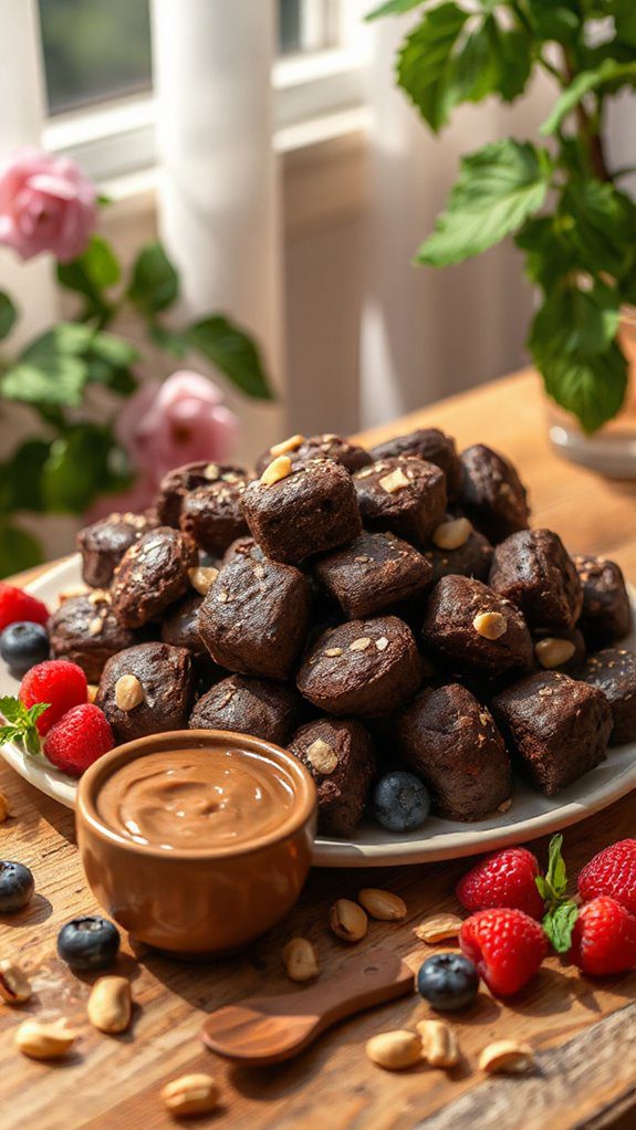 decadent hazelnut brownie bites decadent hazelnut brownie bites