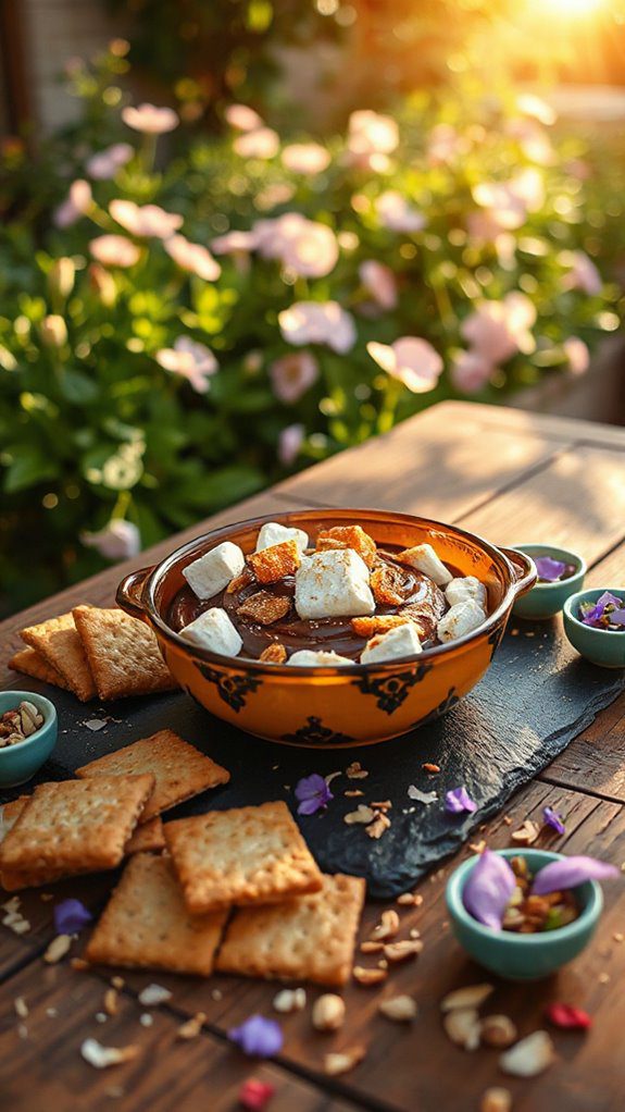 decadent honeycomb s mores dip