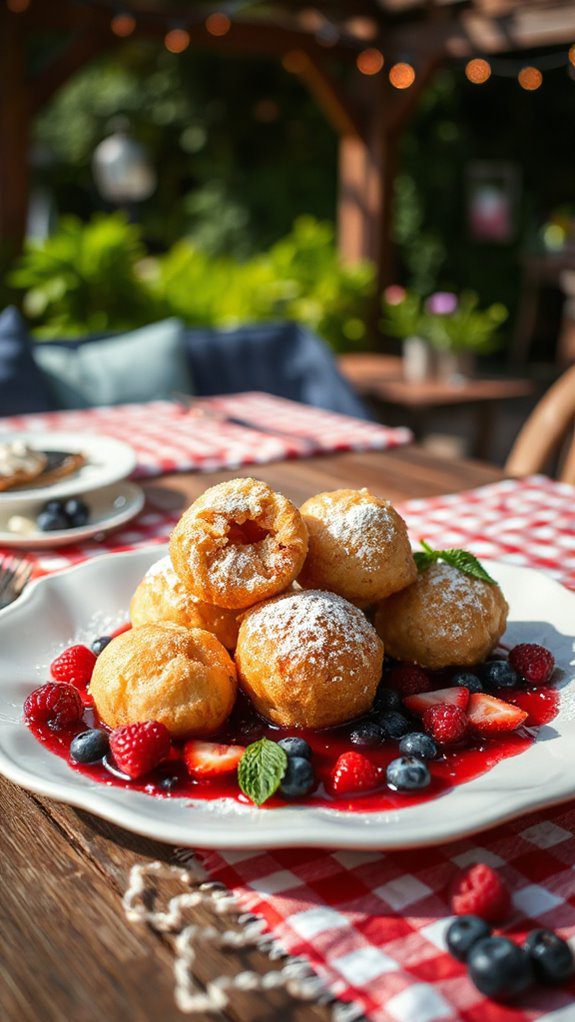 delicious vanilla ricotta doughnuts