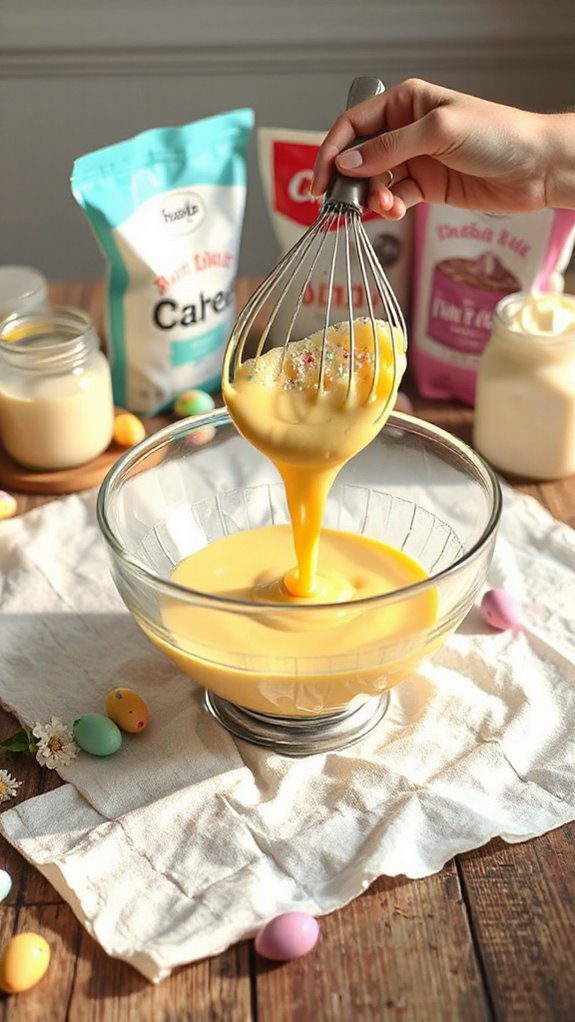 distribute egg mixture evenly distribute egg mixture evenly