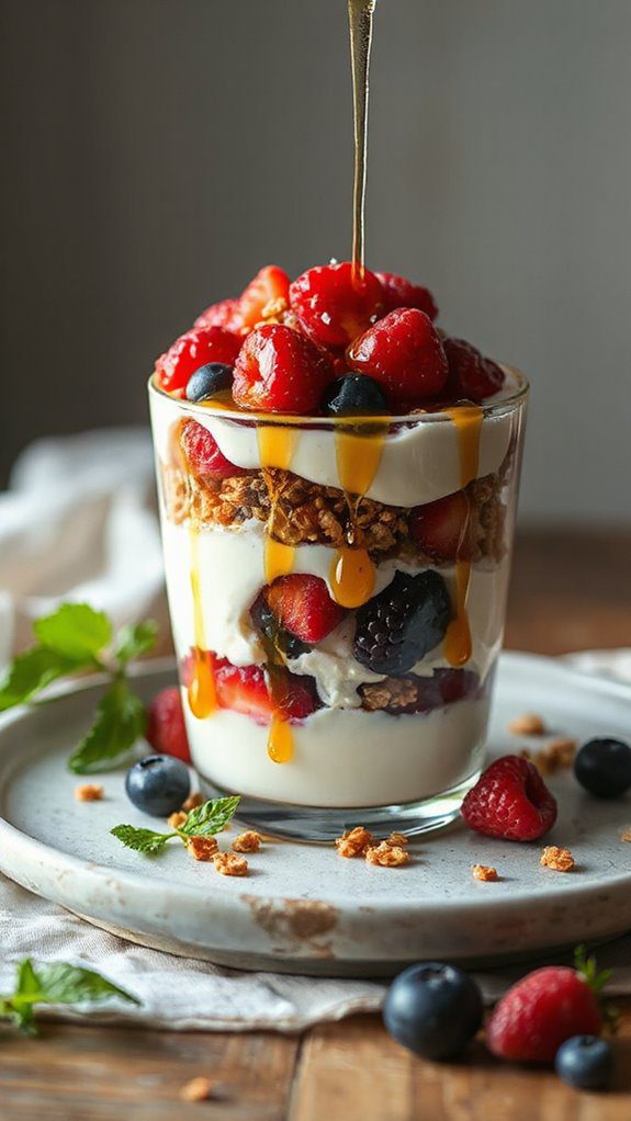 drizzle with honey syrup